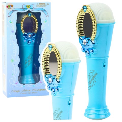 Magiczne Lustro Z Mikrofonem USB MP3 Światła Dźwięki Niebieski