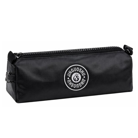 Piórnik Szkolny Organizer Jednokomorowy Czarny 21,5cm