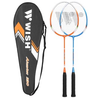 ALUMTEC 330K ZESTAW RAKIET DO BADMINTONA NIEBIESKI+ORANGE WISH