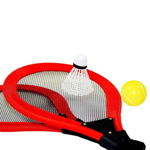 ZESTAW 2 RAKIETY LOTKA PIŁKA DO TENISA BADMINTONA ENERO TOYS