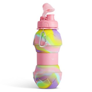 NC4102 BIDON SILIKONOWY SKŁADANY 700ML RÓŻOWY NILS