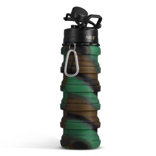 NC4106 BIDON SILIKONOWY SKŁADANY 500ML ZIELONY NILS