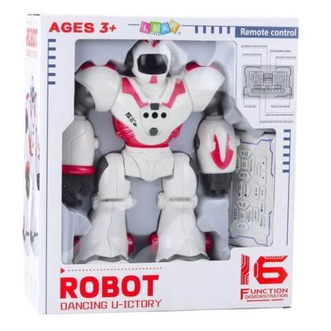 Robot Interaktywny Zdalnie Sterowany RC 16 Funkcji Światła Dźwięki Różowy