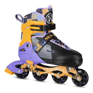 NA13810 ŁYŻWOROLKI TWIST ŻÓŁTE ROZM. S(31-34) NILS EXTREME