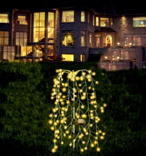 LAMPA SOLARNA DRZEWKO FAJERWERKI 72CM 120 LED