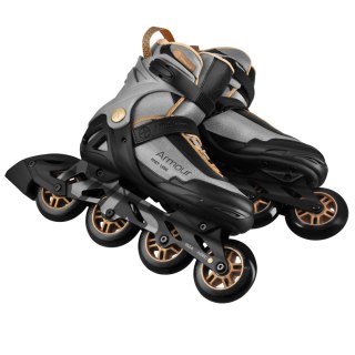 NA22151 ŁYŻWOROLKI ARMOUR SZARE ROZM. 44 NILS EXTREME