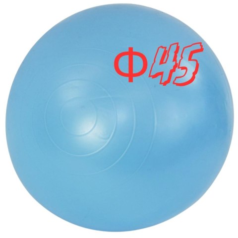 PIŁKA DO SKAKANIA Z ROGAMI 45CM NIEBIESKA