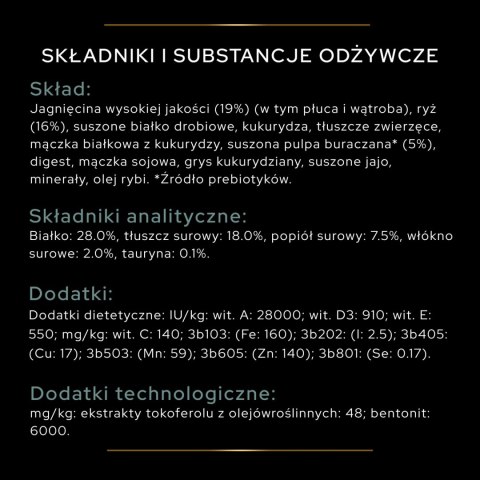 Purina Pro Plan Large Adult Athletic Optidigest Jagnięcina Z Ryżem 14kg