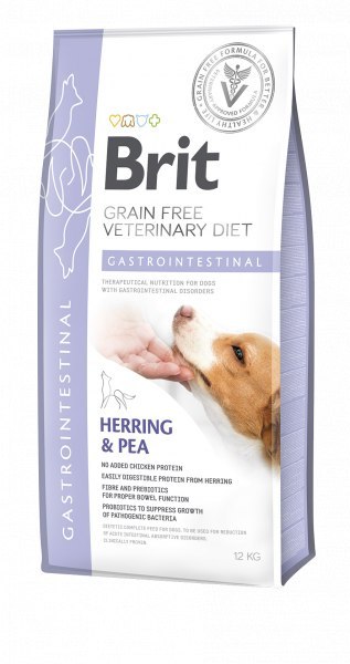 Brit Grain Free Veterinary Diet Dog Gastrointestinal Śledź Z Groszkiem 12kg