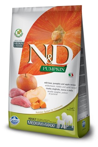 Farmina N&D Pumpkin Grain Free Canine Adult Medium&Maxi Boar&Apple 12kg