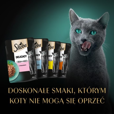 Sheba Fine Flakes In Jelly Saszetka 4x85g