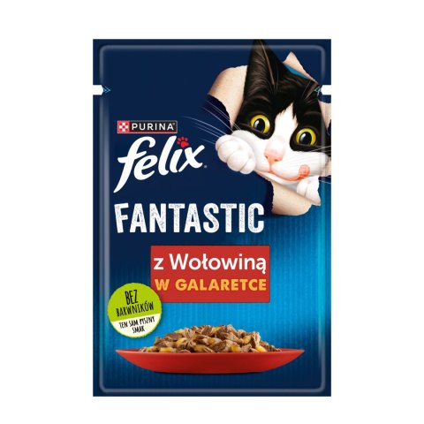 Felix Fantastic Wołowina W Galaretce 85g