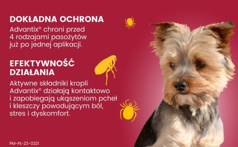 Bayer Advantix Krople Na Kleszcze I Pchły 4x0,4ml