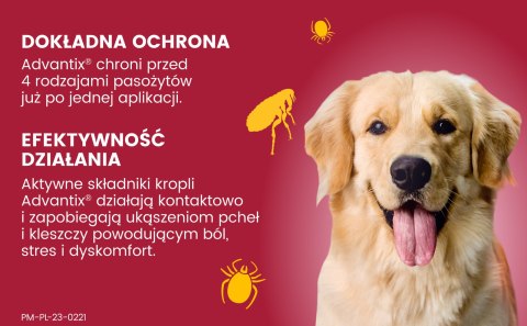 Bayer Advantix Krople Na Kleszcze I Pchły 4x4ml