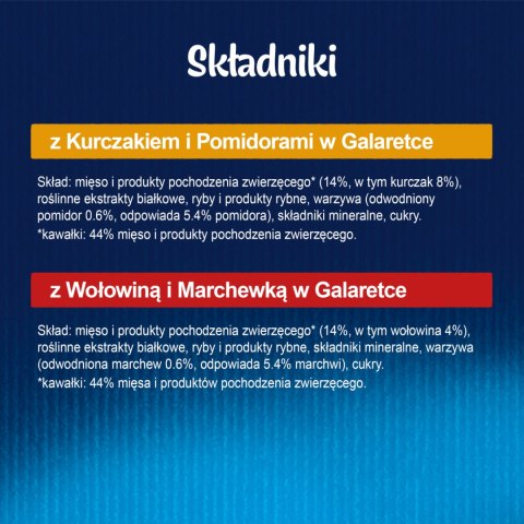 Felix Fantastic W Galaretce Z Kurczakiem I Wołowiną 4x85g