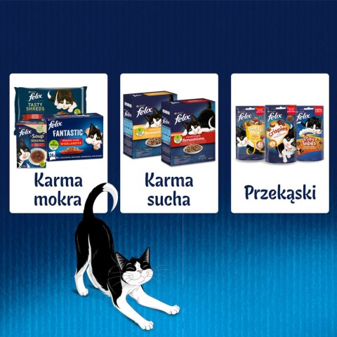 Felix Fantastic W Galaretce Z Kurczakiem I Wołowiną 4x85g