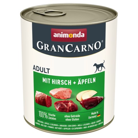 Animonda GranCarno Adult Dog Jeleń & Jabłko 800g