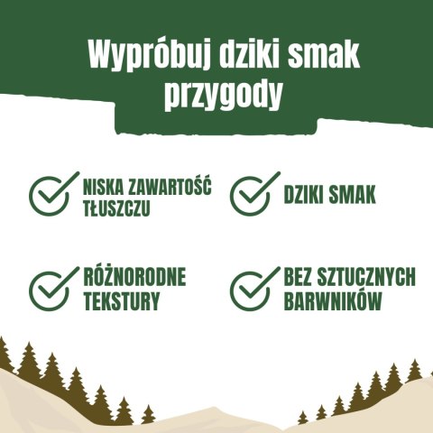 Purini Adventuros Nuggets Karma dla psów Dziki Smak Dzika 90g