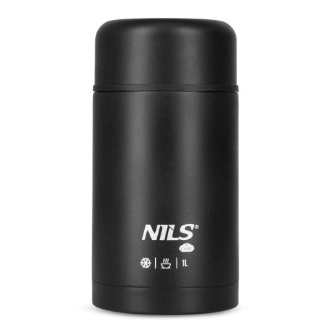 NC3802 TERMOS OBIADOWY 1000ML CZARNY NILS CAMP