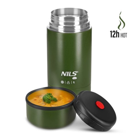 NC3802 TERMOS OBIADOWY 1000ML ZIELONY NILS CAMP