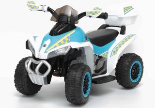 Quad na Akumulator GTS1188-A Światła LED Muzyka Schowek Biały Policyjny