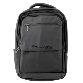 Plecak Miejski Biznesowy USB Kieszeń Na Laptopa Czarny 16L 41cm
