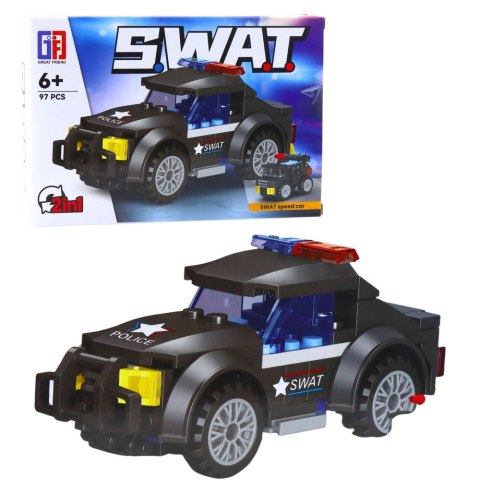 Klocki Konstrukcyjne Pojazdy Środki Transportu SWAT 2w1 92-117 el.