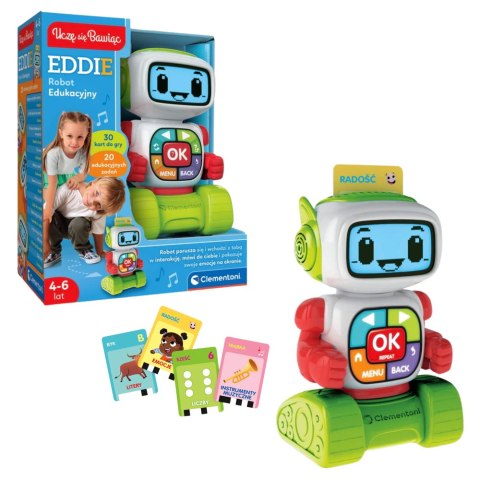 Edukacyjny Robot Eddie Język Polski Uczę się Bawiąc Clementoni 50411