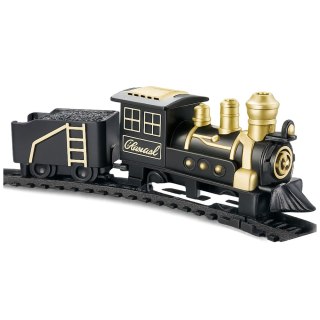 Klasyczny Pociąg Lokomotywa Wagon Towarowy Tory 53 x 48,5 cm