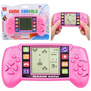 Elektroniczna Gra Konsola Do Gry Tetris Przenośna LCD Różowa