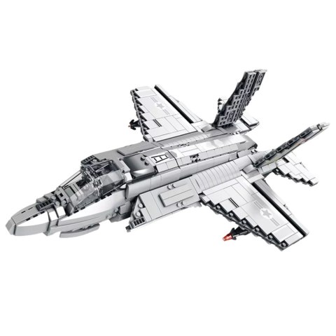 Klocki konstrukcyjne Samolot Myśliwski F-35 Lightning II Szary 1490 el.