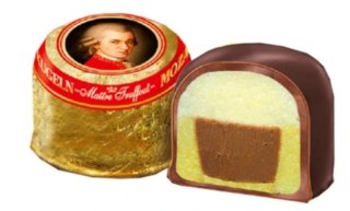 MaitreTruffout Mozartkugeln Luksusowe Pralinki z Marcepanem i Orzechami Laskowymi w Delikatnej Mlecznej Czekoladzie 300 g