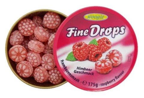 Woogie Landrynki w Puszce Malinowe 175 g
