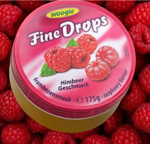 Woogie Landrynki w Puszce Malinowe 175 g