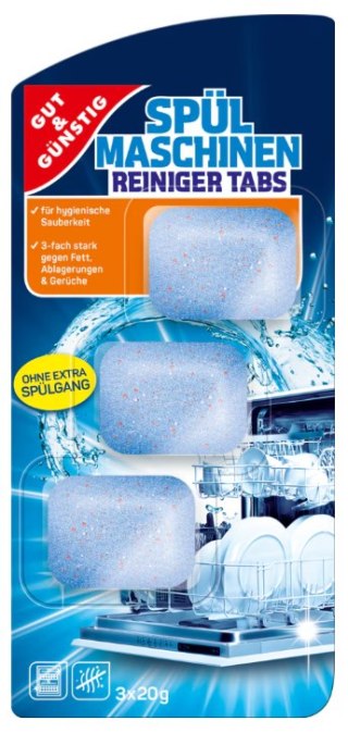 G&G Tabletki do Czyszczenia Zmywarki 3 x 20 g