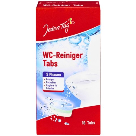 Jeden Tag WC-Reiniger Tabletki do Czyszczenia Toalety 16 szt.