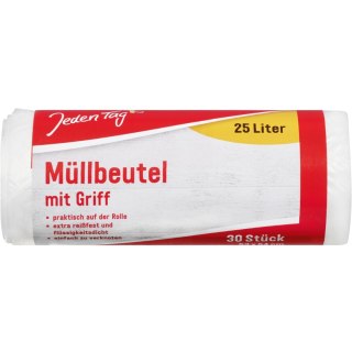 Jeden Tag Worki na Śmieci z Uchwytem 25 l 30 szt.