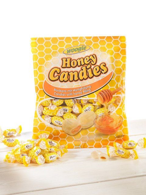 Woogie Honey Cukierki z Nadzieniem Miodowym 150 g