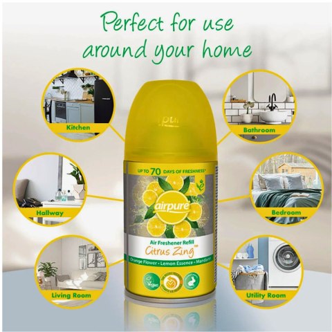 Airpure Citrus Zing Odświeżacz Powietrza 250 ml