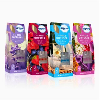 Airpure Fresh Linen Comfort Dyfuzor Zapachowy z Patyczkami 30 ml