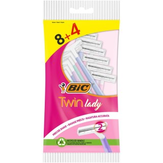 BIC Maszynka Jednorazowa do Golenia Twin Lady 8+4 sztuk