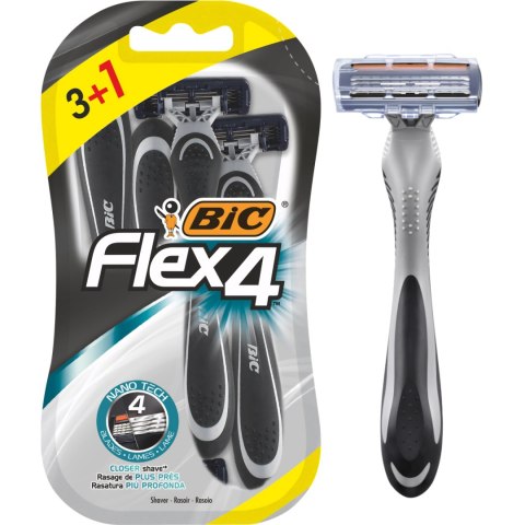 BIC Maszynka do Golenia Flex 4 - 4 sztuki