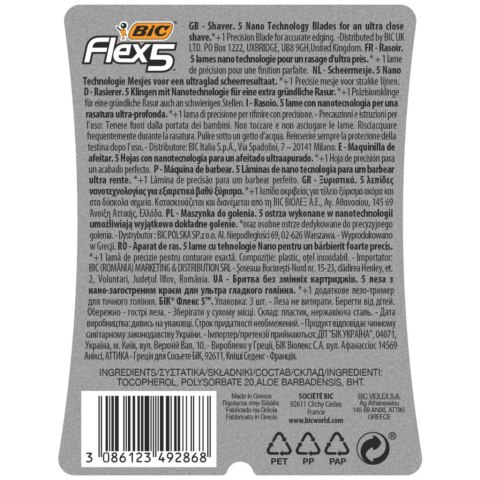 BIC Maszynka do Golenia Flex 5 - 3 sztuki