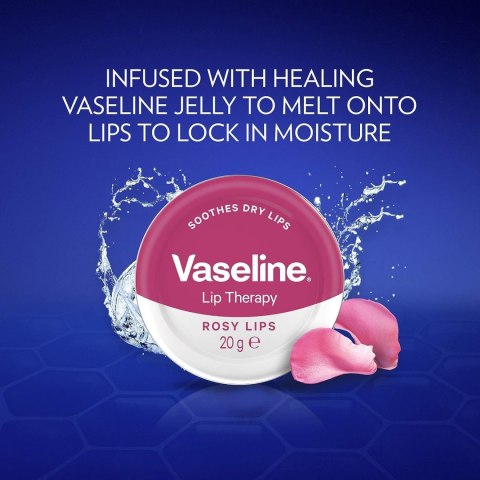 Vaseline Lip Therapy Rosy Lips Wazelina do Terapii Ust z z Delikatnym Różowym Odcieniem 20 g