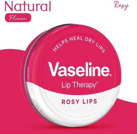 Vaseline Lip Therapy Rosy Lips Wazelina do Terapii Ust z z Delikatnym Różowym Odcieniem 20 g