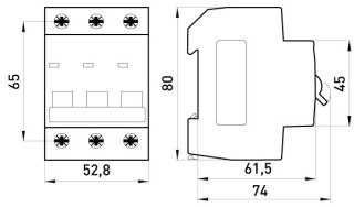 WYŁĄCZNIK NADPRĄDOWY MCB.PRO60 3P B25A 6KA