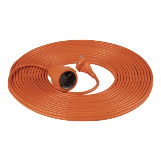 PRZEDŁUŻACZ OGRODOWY 20M OMY 2X1MM2 IP20 POMARAŃCZOWY