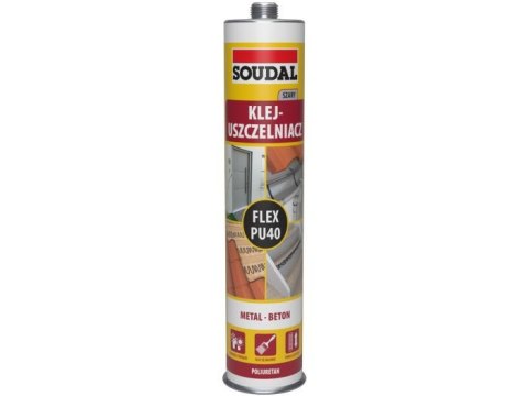 KLEJ USZCZELNIACZ POLIURETANOWY FLEX PU 40 SZARY 300ML