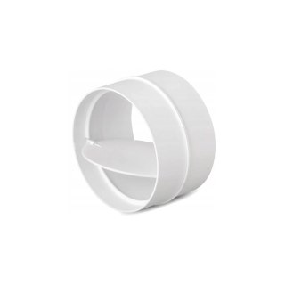 ŁĄCZNIK KANAŁU OKRĄGŁEGO Z ZAWOREM ZWROTNYM 125MM