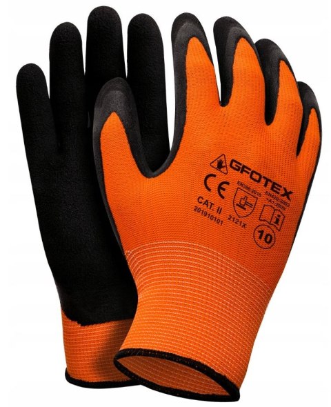 RĘKAWICE OCHRONNE POWLEKANE SPIENIONYM LATEXEM/FOAM ROZ. 8